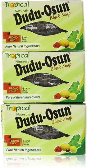 Dudu-Osun front packaging showing five bars and brand clarity benefit