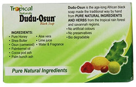 Dudu-Osun ingredients label photo showing botanical components benefit