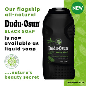 Dudu-Osun pump dispensing liquid soap showing smooth texture and easy use