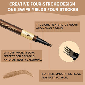 DUDUDU close-up of the 4-tip nib for precise hair-like strokes