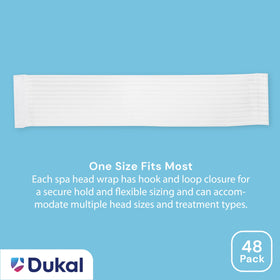 Dukal headband hook-and-loop closure close-up for adjustable secure fit