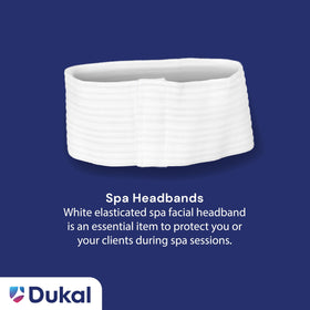 Dukal headband fabric stretch closeup demonstrating comfortable elasticity