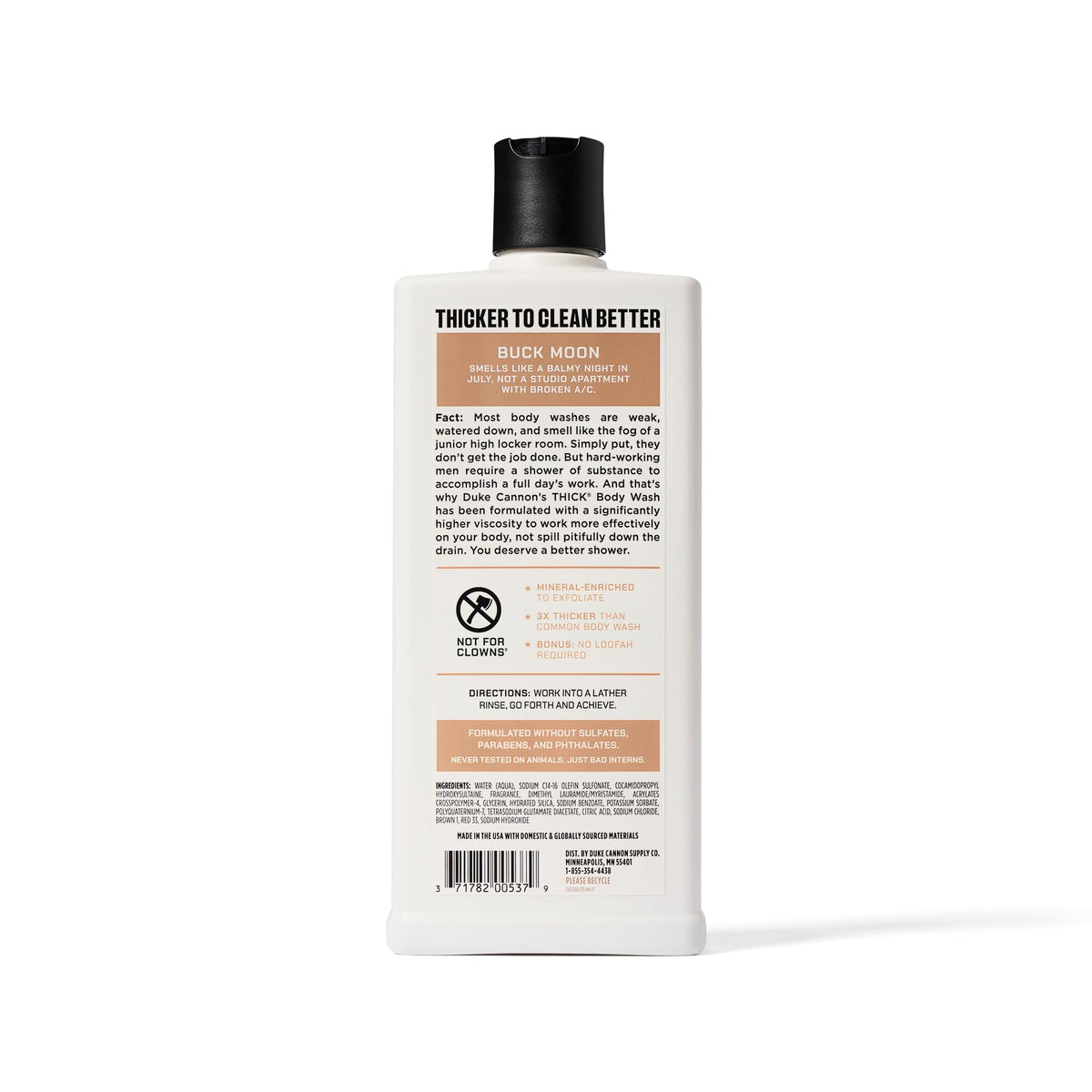 Duke Cannon scent notes graphic highlighting lime, vetiver, cedar benefits