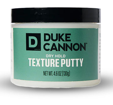 Duke Cannon front tub shot showing label and packaging benefit clarity