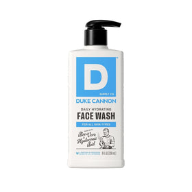 Duke Cannon front packaging 8 fl oz showing brand and usage, promotes reliable cleansing