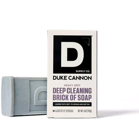 Duke Cannon front packaging showing mandarin and mint scent and bold branding