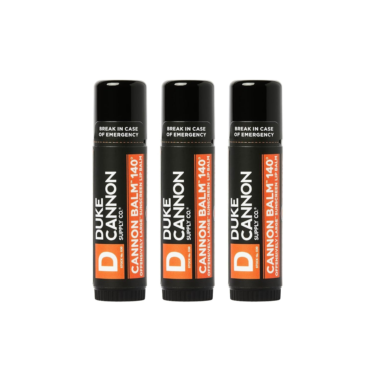 Duke Cannon front packaging showing bold label and size, durable protection
