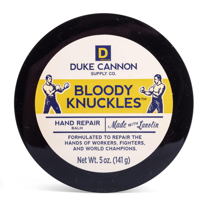Duke Cannon front tin showing product and durable packaging for easy storage