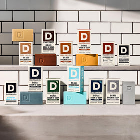 Duke Cannon gift-ready packaging staged for presenting to recipients