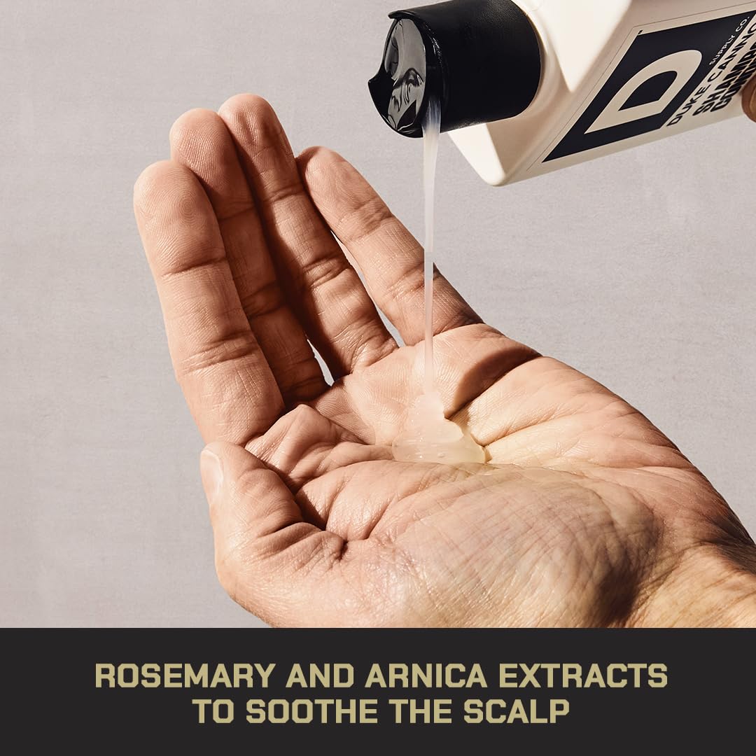 Ingredients label showing rosemary and arnica for soothing benefits