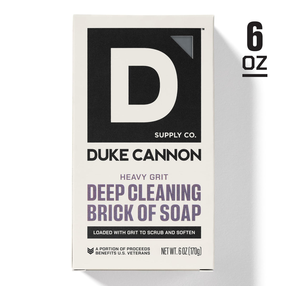 Duke Cannon thick lather under running water for effective deep cleaning