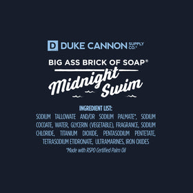 Duke Cannon lather on skin showing rich cleansing and hydration