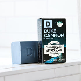 Duke Cannon three-pack arrangement emphasizing bulk value and supply