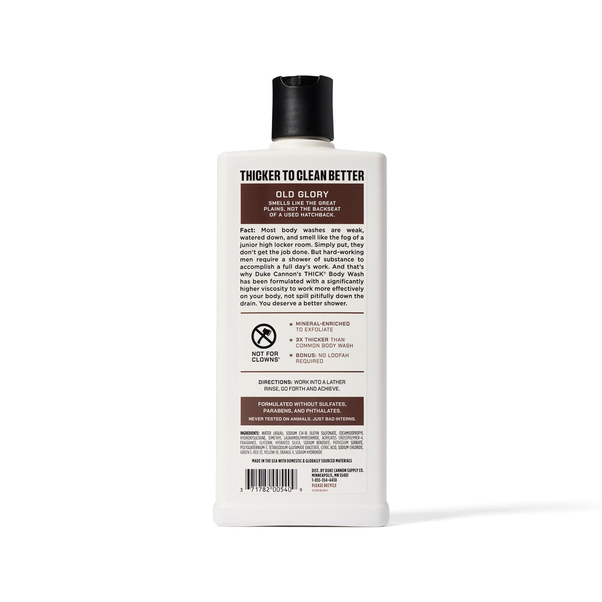 Open cap revealing Duke Cannon gel consistency and convenient dispensing
