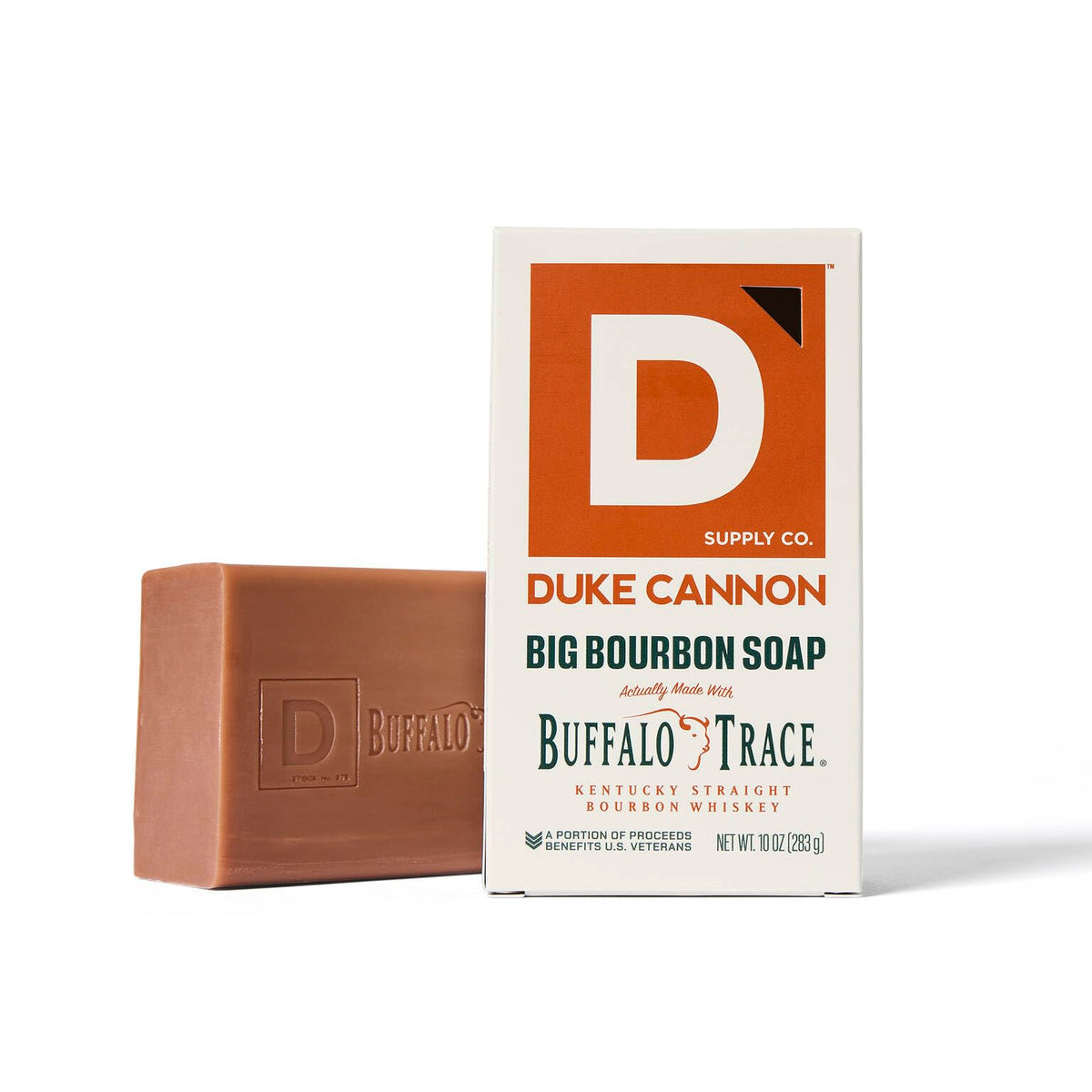 Duke Cannon pouch dual mesh detail showing scrub and gentle sides benefit