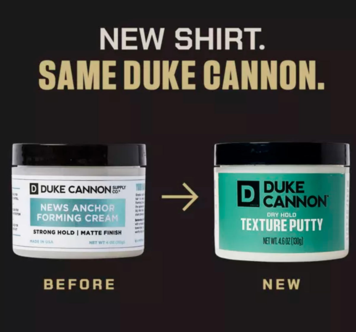 Duke Cannon product in hand demonstrating easy warming and spreadability