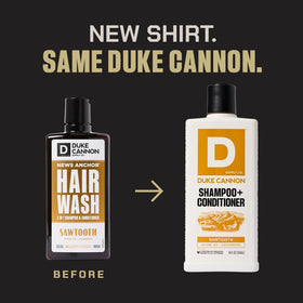 Closeup of Duke Cannon lather texture showing rich foam and gentle cleanse benefit