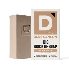 Duke Cannon lifestyle shot evoking lime and vetiver notes to suggest scent benefit