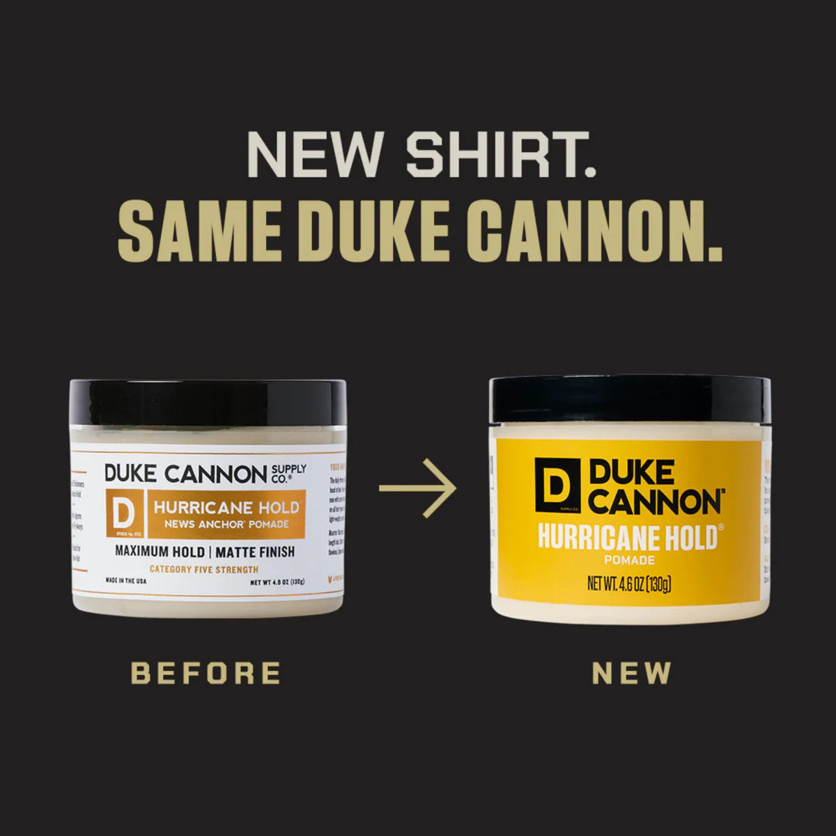 Model with matte hairstyle using Duke Cannon pomade for long-lasting finish