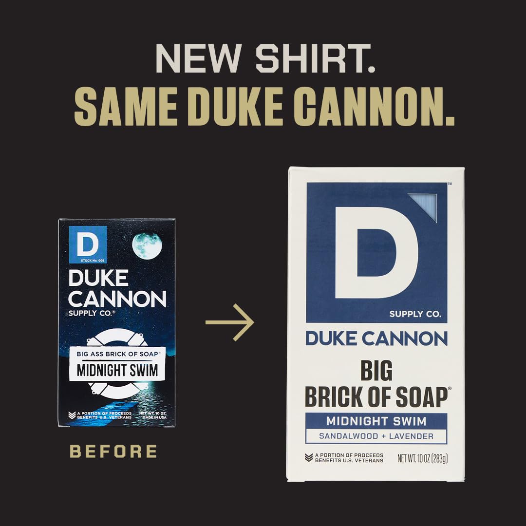Duke Cannon Superior bar profile highlighting size and dense, long-lasting formulation