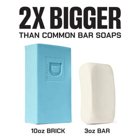 Duke Cannon Superior bar on sink showing fresh-water citrus scent for everyday versatile use