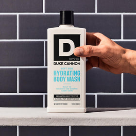 Duke Cannon foam texture detail demonstrating rich lather and moisturizing action