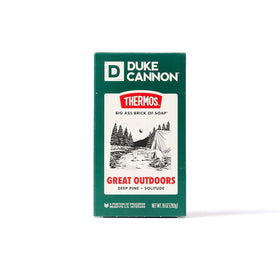 Duke Cannon soap texture close-up highlighting triple-milled durability