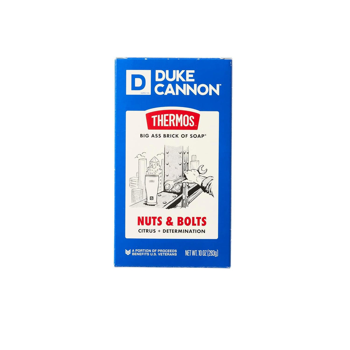 Rich lather from Duke Cannon soap on palm delivering deep-cleaning and lasting foam