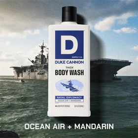 Duke Cannon thick texture suds demonstrating rich lather benefit