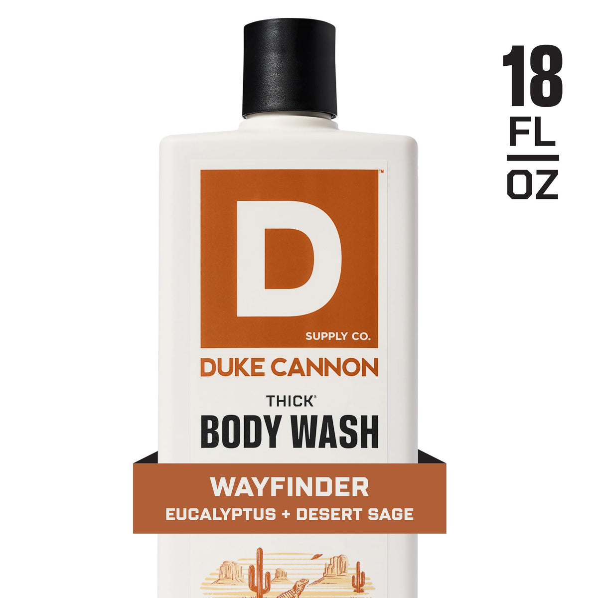 Duke Cannon in-shower use with hand applying gel for thorough cleansing
