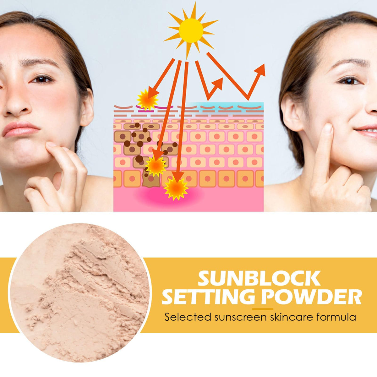 Dulele swatch on hand demonstrating lightweight translucent coverage
