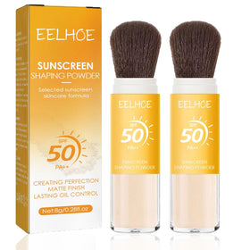 Dulele front packaging showing SPF50 and matte finish benefits