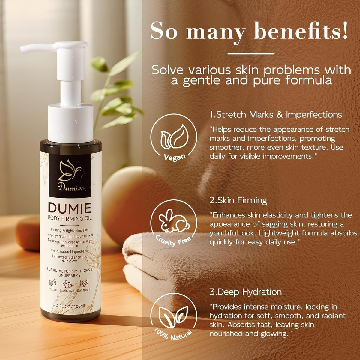 Dumie in luxury gift box staged as spa gift for pampering and elegant presentation