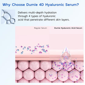 Dumie serum droplet texture illustrating lightweight hydration and fast absorption