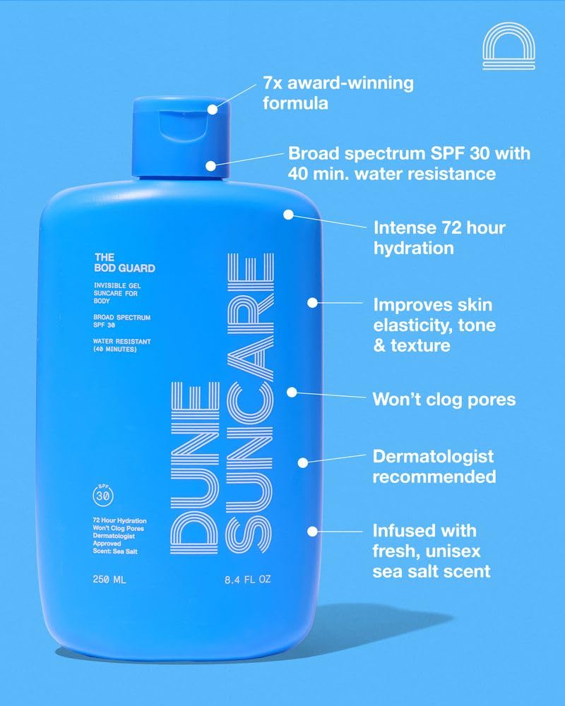 DUNE The Bod Guard applied on arm showing invisible finish benefit