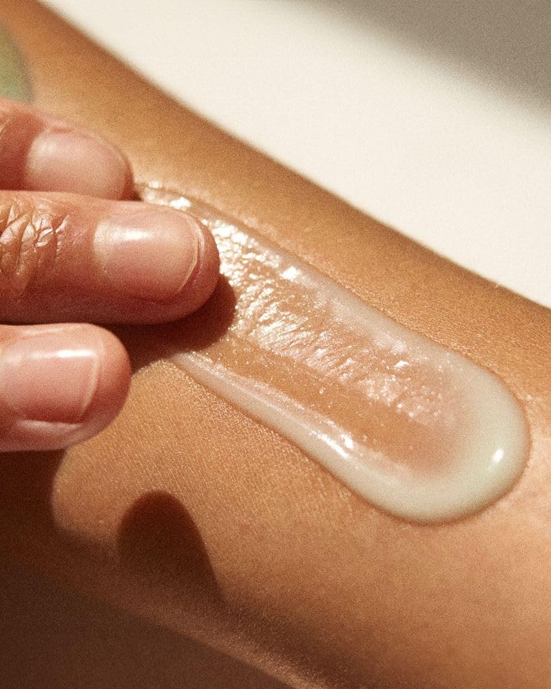 DUNE The Bod Guard clear gel texture demonstrating non-greasy hydration