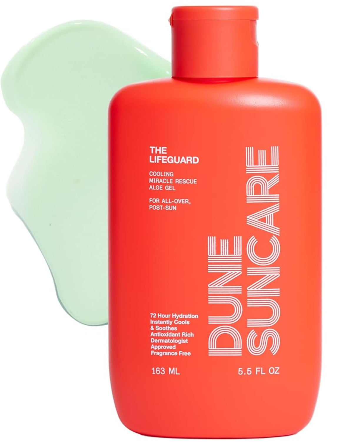DUNE front packaging showing 5.5 fl oz gel and cooling benefits