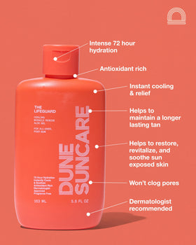 DUNE gel texture close-up highlighting lightweight, fast-absorbing feel