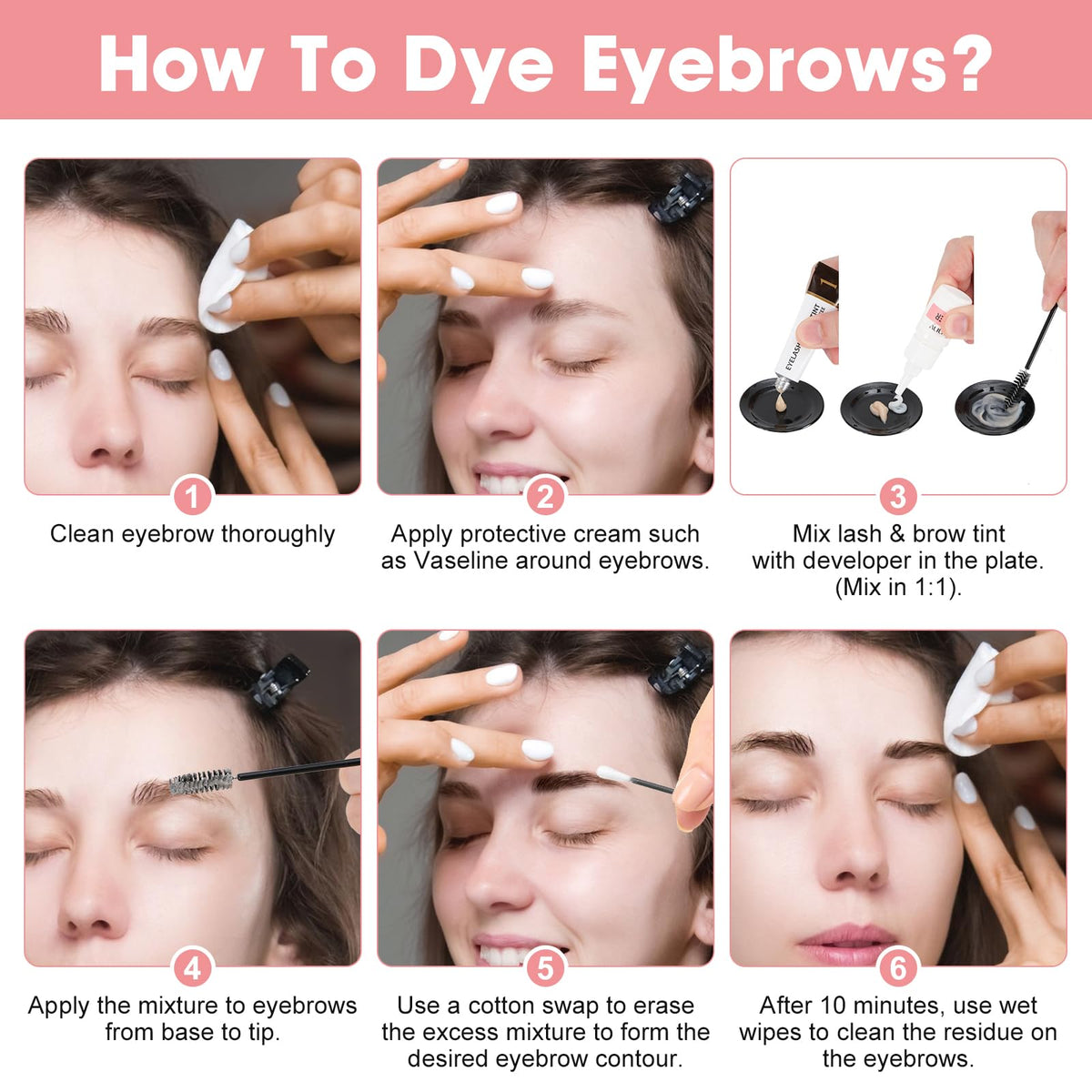 Duoffanny applying color with brush to eyebrow demonstrating precise, beginner-friendly control