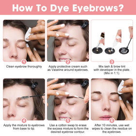 Duoffanny applying color with brush to eyebrow demonstrating precise, beginner-friendly control