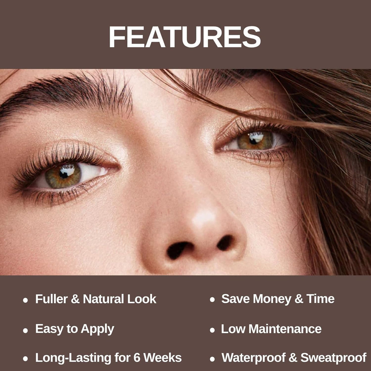 Duoffanny applicator brush applying tint for precise professional-like results
