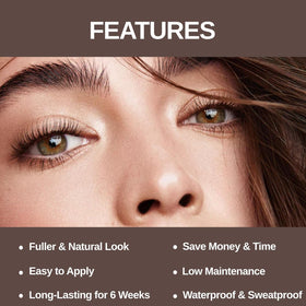 Duoffanny applicator brush applying tint for precise professional-like results