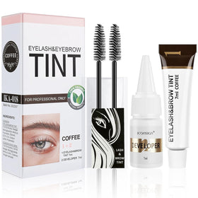 Duoffanny front packaging showing kit and Coffee/Dark Brown shade benefit