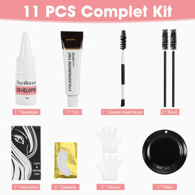 Duoffanny kit on bathroom shelf near mirror suggesting at-home salon-quality convenience