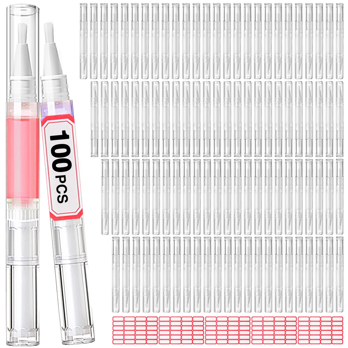 DupakSYS front view of packed pens showing quantity and clear tubes for quick identification