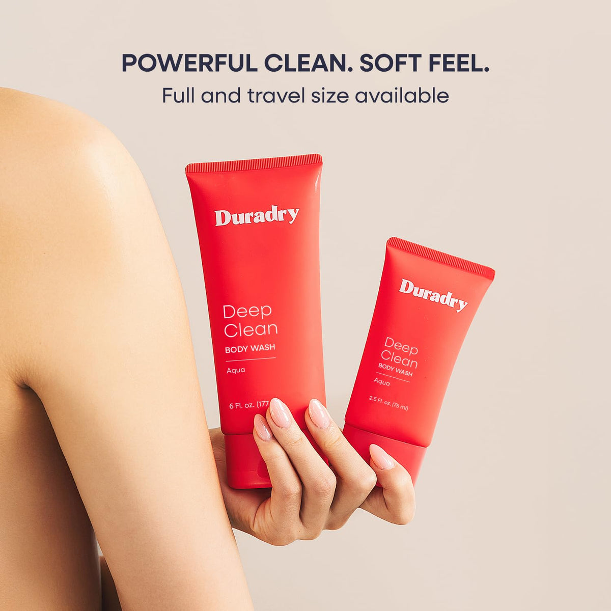 Duradry ingredients label close-up showing natural-derived formulation