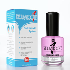 duri applying Rejuvacote 1 to a natural nail for strengthening benefit
