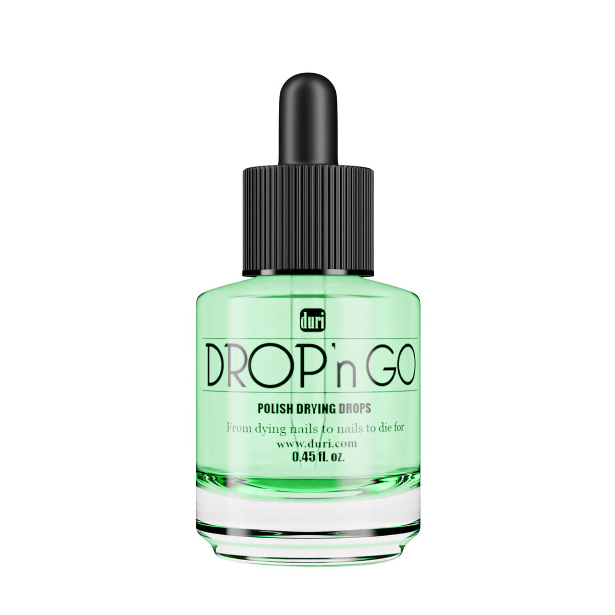 duri bottle front view showing label and quick dry benefit