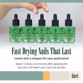 duri bottle next to coin scale shows compact travel-friendly benefit