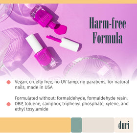 duri manicure lifestyle outdoors showing bold color impact and style